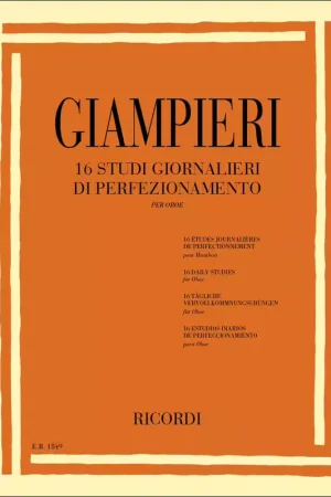 Bon plan - Ricordi Giampieri A. - 16 Studi Giornalieri Di Perfezionamento - Hautbois