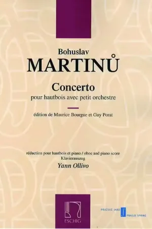 Offre exclusive - Edition Max Eschig Martinu B. - Concerto - Hautbois et Orchestre
