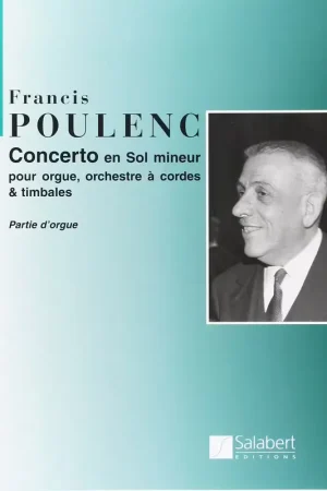 Achetez maintenant - Salabert POULENC F. - CONCERTO EN SOL MINEUR - ORGUE ET ORCHESTRE