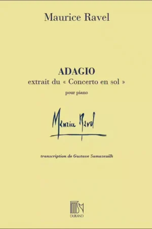 Best-seller - Durand Ravel M. - Adagio - Piano