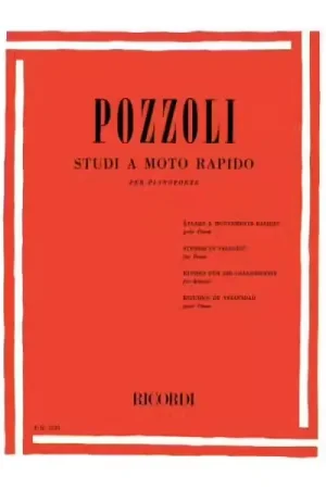 Très populaire | Ricordi POZZOLI E. - STUDI A MOTO RAPIDO - PIANO
