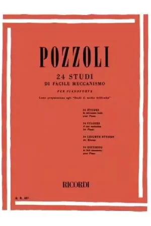 Préféré des clients | Ricordi Pozzoli E. - 24 Studi Di Facile Meccanismo Come Preparazione Agli - Piano