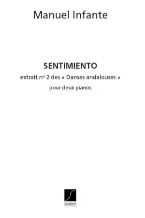 Haute qualité | Salabert INFANTE M. - DANSES ANDALOUSES - 2 PIANOS