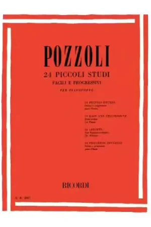 Super offre - Ricordi POZZOLI E. - 24 PICCOLI STUDI FACILI E PROGRESSIVI - PIANO