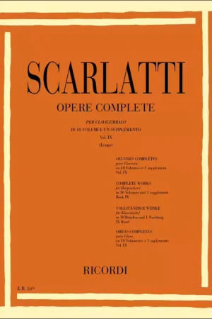 Derniers jours | Ricordi SCARLATTI D. - OPERE COMPLETE VOL.9 - CLAVECIN