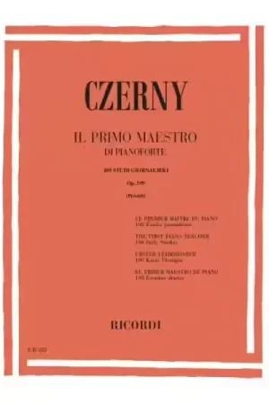 Expédition immédiate - Ricordi CZERNY C. - PRIMO MAESTRO DI PIANOFORTE - 100 STUDI GIORNALIERI OP 599 - PIANO