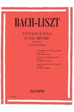 Ricordi BACH J.S. - FANTASIAE FUGHE BWV 542 IN SOL MIN. - PIANO - Premium