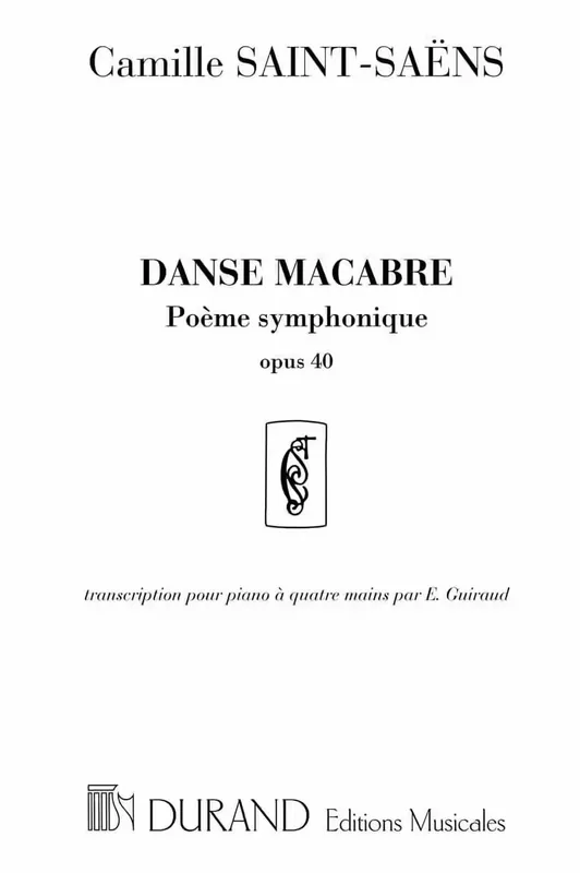 Durand SAINT SAENS C. - DANSE MACABRE - PIANO 4 MAINS | Dernier arrivage
