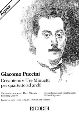 Ricordi PUCCINI G. - CRISANTEMI E 3 MINUETTI - QUATUOR A CORDES | Très apprécié des clients