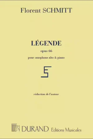 Livraison rapide | Durand Schmitt - Legende - Saxophone et Piano