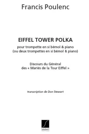 Salabert POULENC F. - EIFFEL TOWER POLKA - TROMPETTE ET PIANO | Best-seller