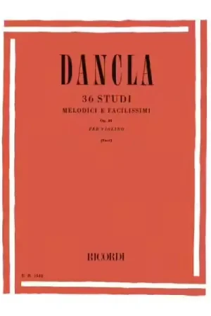 Ricordi DANCLA C. - 36 STUDI MELODICI E FACILISSIMI OP.84 - VIOLON - Expédition express