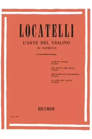 Promo exceptionnelle - Ricordi LOCATELLI P. - ARTE DEL VIOLINO - VIOLON