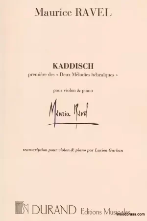 Durand RAVEL M. - KADDISCH - VIOLON ET PIANO | Disponible à la commande