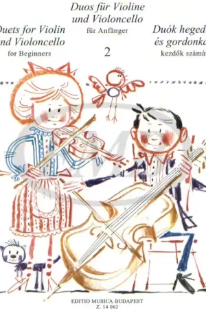 Nouveau au catalogue - EMB (Editio Musica Budapest) Duetti Vol.2 - Violon et Violoncelle