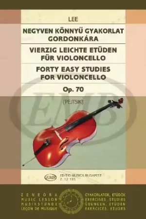 EMB (Editio Musica Budapest) Lee - 40 Easy Studies Op.70 - Violoncelle - Nouveau lancement