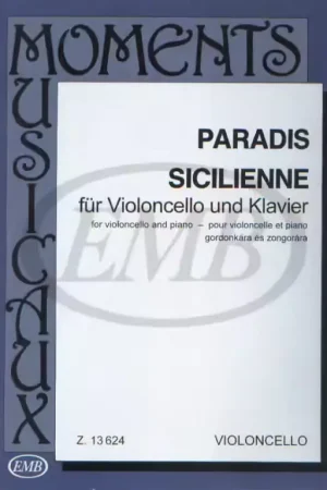 Promotion - EMB (Editio Musica Budapest) PARADIS - SICILIENNE - VIOLONCELLE ET PIANO