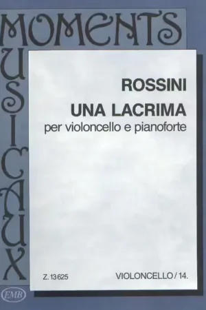 Qualité supérieure | EMB (Editio Musica Budapest) ROSSINI G. - LACRIMA - VIOLONCELLE ET PIANO