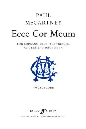 Petit prix | Faber Music Mccartney Paul - Ecce Cor Meum - Vocal Score