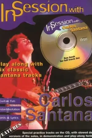 Faber Music Santana Carlos - In Session With + CD - Guitar Tab - Qualité supérieure