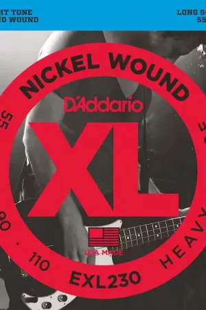 D'addario And Co EXL230 Nickel Wound Long Scale Heavy 55-110 - Direct fabricant