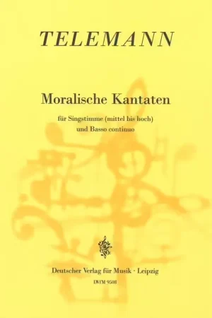 Edition Breitkopf Telemann Georg Philipp - Moralische Katen - Voice Basso Continuo | Plus que quelques unités