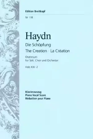 Livraison express | Edition Breitkopf Haydn Joseph - Die Schopfung Hob Xxi: 2