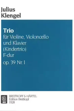 Prix réduit - Edition Breitkopf Klengel - Kindertrio F-dur Op. 39 NR. 1
