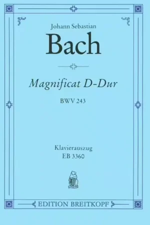 Edition Breitkopf BACH JOHANN SEBASTIAN - MAGNIFICAT D-DUR BWV 243 - VOCAL SCORE | Prix avantageux