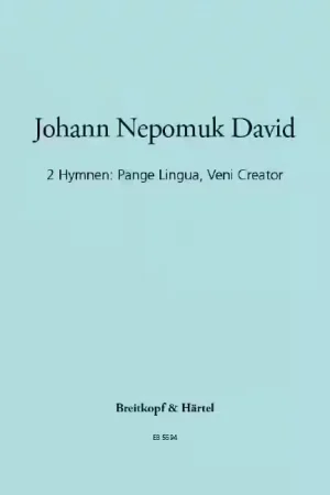 Dernières unités | Edition Breitkopf D - 2 Hymnen: Pange Lingua Veni Creator - Orgue