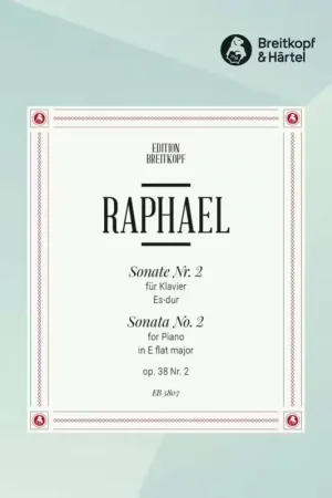 Edition Breitkopf Raphael Gunter - Sonate Nr. 2 Es-Dur Op. 38/2 - Piano | Produit phare