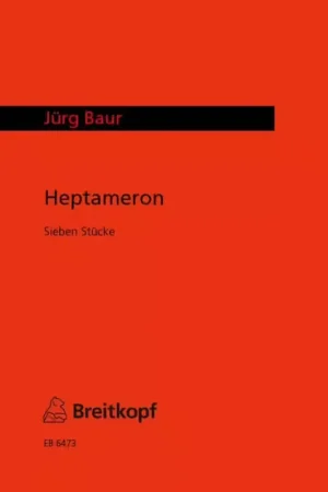 Edition Breitkopf Baur Jurg - Heptameron - Piano | Très apprécié des clients