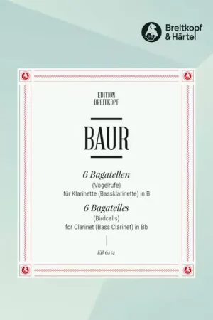 Vente flash | Edition Breitkopf Baur Jurg - Sechs Bagatellen (vogelrufe) - Clarinet
