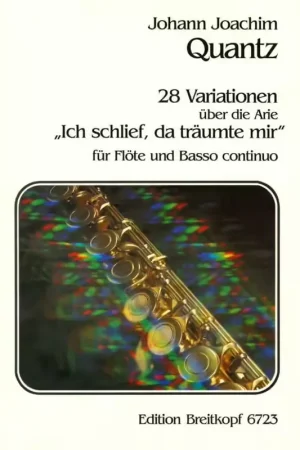 Edition Breitkopf Quz Johann Joachim - Achtundzwanzig Variationen - Flute Basso Continuo - Nouveau au catalogue