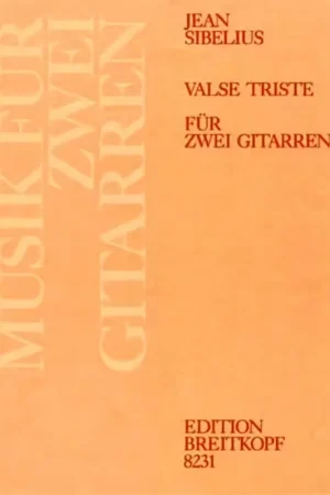 Affaire à saisir - Edition Breitkopf Sibelius Jean - Valse Triste Aus Op. 44 - 2 Guitar
