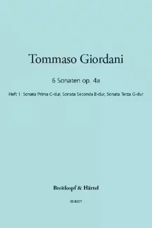 Edition Breitkopf Giordani - 6 Sonatas Op. 4a Op. 4a - Très bien noté