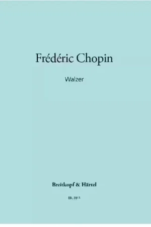 Edition Breitkopf Chopin Frederic - Walzer - Piano - Prix imbattable