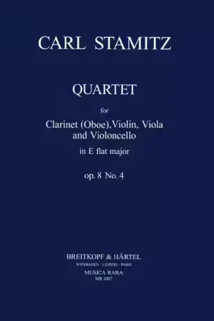 Prix réduit | Edition Breitkopf Quartett ES-dur Op. 8 NR. 4