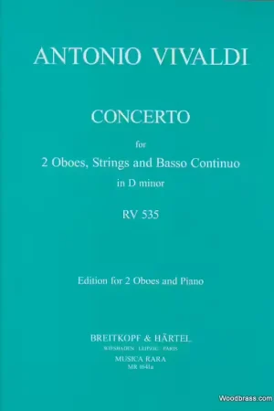 Nouveau | Musica Rara Vivaldi Onio - Concerto In D Rv 535 - 2 Oboe, Piano