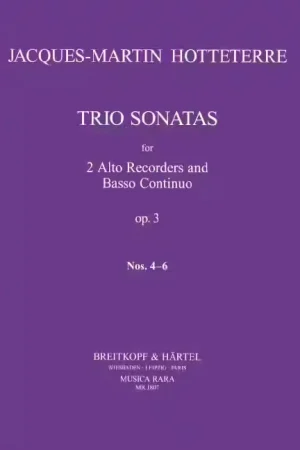Edition Breitkopf Triosonaten Op. 3 - Qualité premium