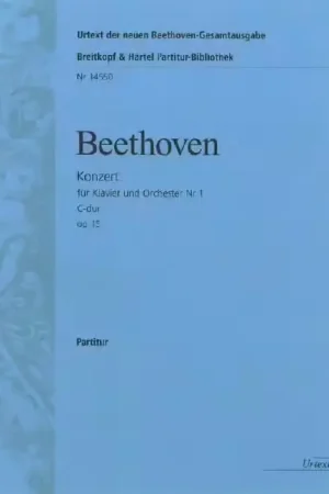 Edition Breitkopf Beethoven - Piano Concerto No. 1 In C Major Op. 15 | Nouvel arrivage