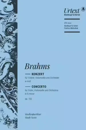 Expédition express - Edition Breitkopf Brahms - Concerto In A Minor Op. 102