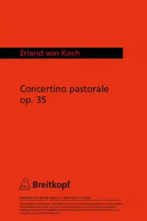 Edition Breitkopf Koch - Concertino Pastorale Op. 35 | Nouveau produit