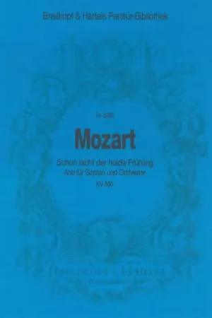 Edition Breitkopf Moz Gang - Schon Lacht Der Holde Kv 580 - Soprano Clarinet Piano | Produit phare