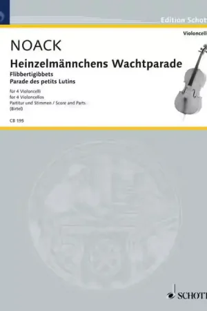 Commandez maintenant | Schott Noack - Parade Des Petits Lutins Op. 5 - 4 Violoncelles