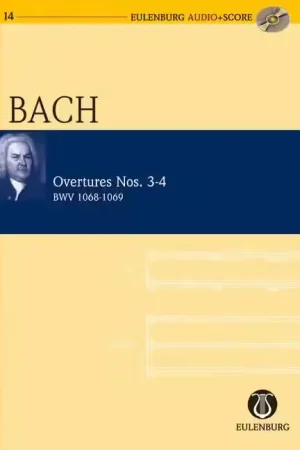 Retour gratuit | Eulenburg Bach - Overtures Nos. 3-4 BWV 1068-1069 - Orchestre
