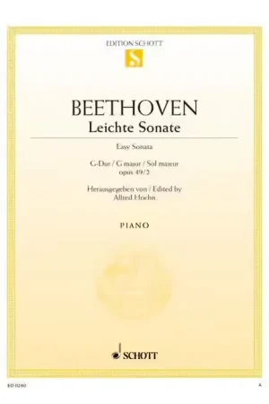 Schott Beethoven - Sonate Op. 49/2 - Piano - Direct usine