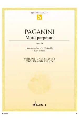 Tendance - Schott Paganini Niccolo - Moto Perpetuo Op. 11 - Violin And Piano
