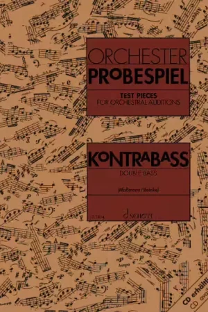 Schott Test Pieces For Orchestral Auditions Double Bass - Double Bass | Promotion