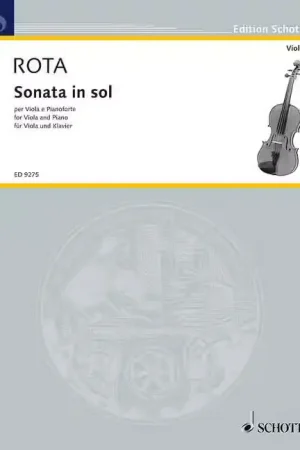 Bon prix - Schott Rota - Sonata In Sol - Alto et Piano